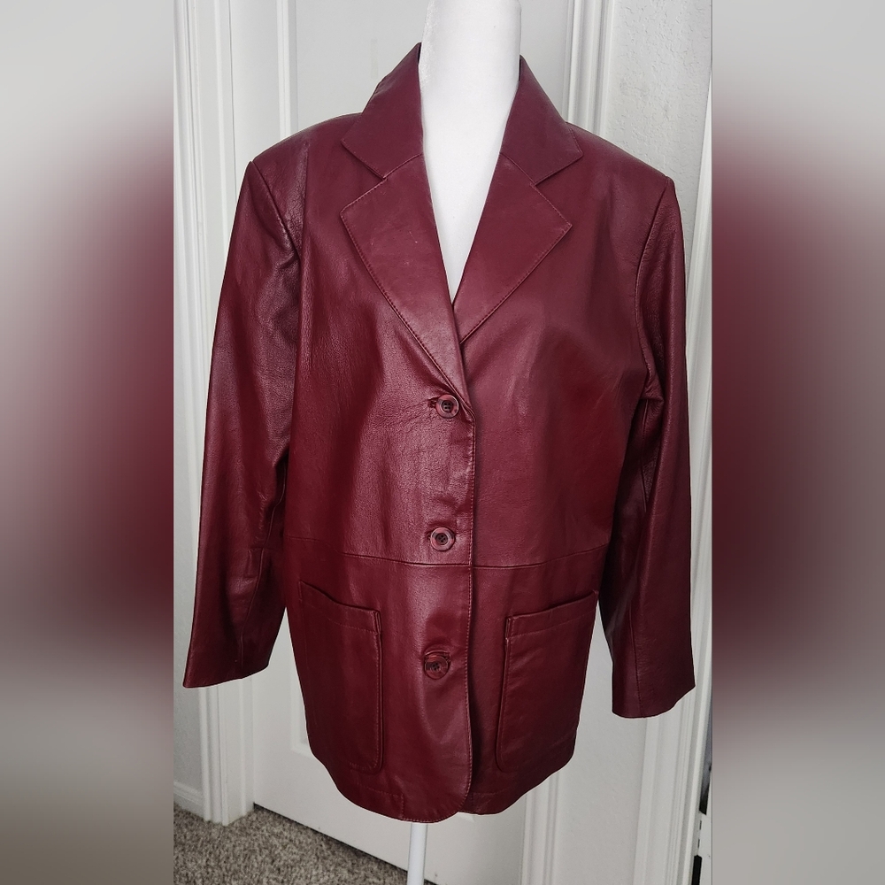 Vintage 90s Bagatelle Women's Jacket Oxblood Size 10